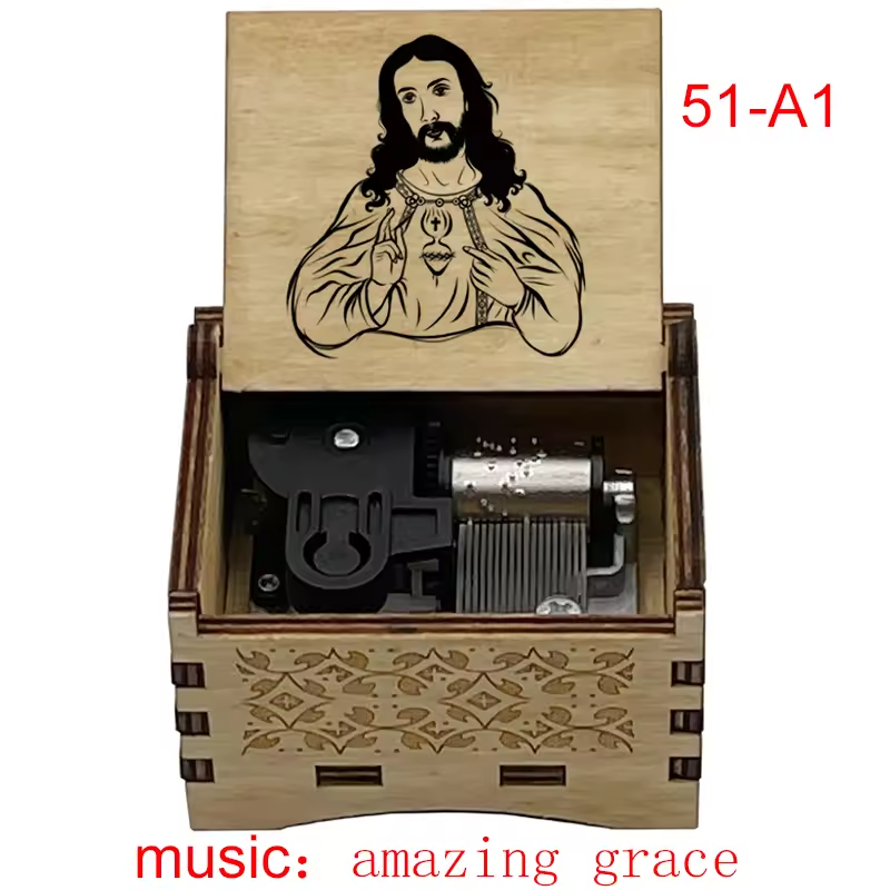 Christian Wooden Music Box Gift